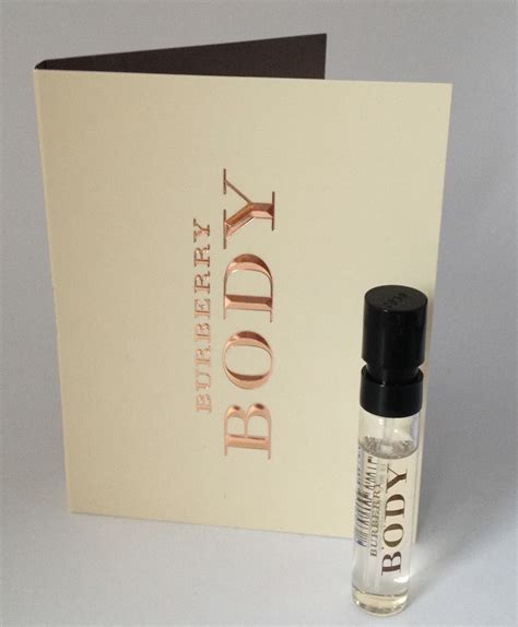 eau de parfum burberry body|free burberry body perfume samples.